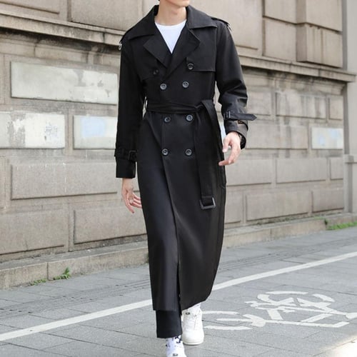 Mens long business coat on sale
