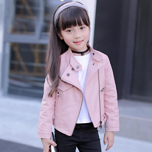 Baby girls leather jacket on sale