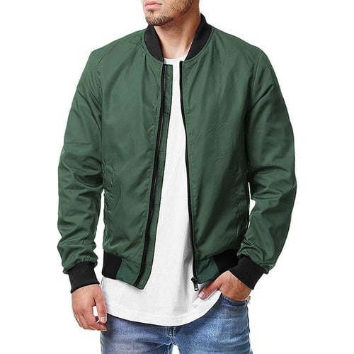 Slim bomber jacket mens on sale