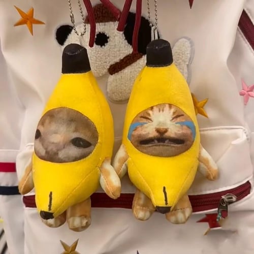 Crying banana plush store