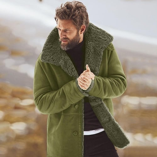 Winter sheepskin jacket on sale