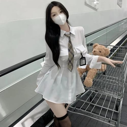 Korean dress over shirt best sale