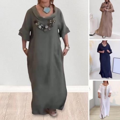 Summer maxi dress with split cheap