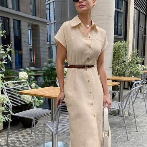 Loose short casual dress on sale
