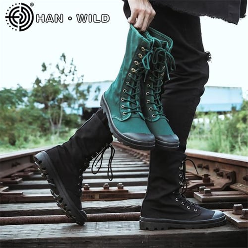 Fashionable military boots new arrivals