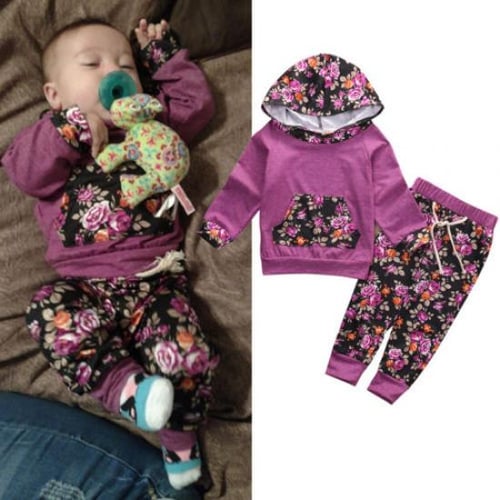 Purple baby outfits best sale