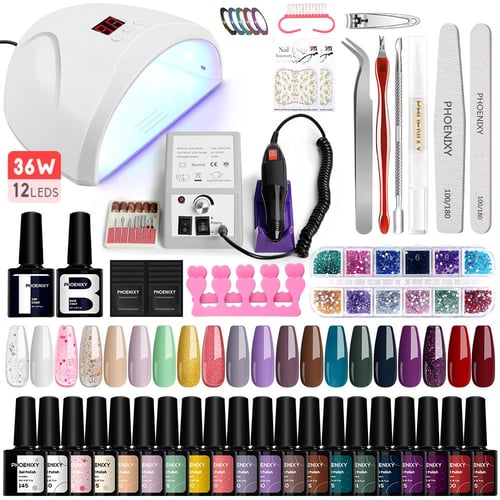 Nail uv lamp AND 3 deals gel polish sets w/ extras