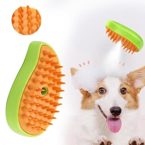 Motorized dog brush best sale