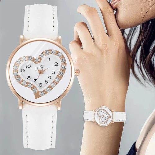 Heart shaped wrist on sale watches