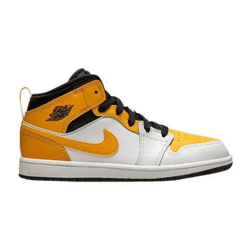 Black and yellow clearance jordan 1 kids