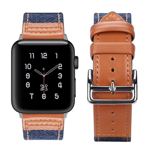 Leather wristband apple discount watch