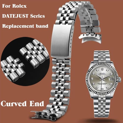 21mm metal best sale watch strap